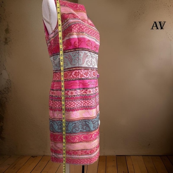 Chetta B, multicolor, sleeveless, kneel length, size 8, great condition - Picture 14 of 16